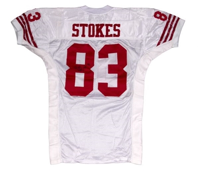 1995 JJ Stokes Game Worn and Signed San Francisco 49ers Road Jersey (49ers LOA)